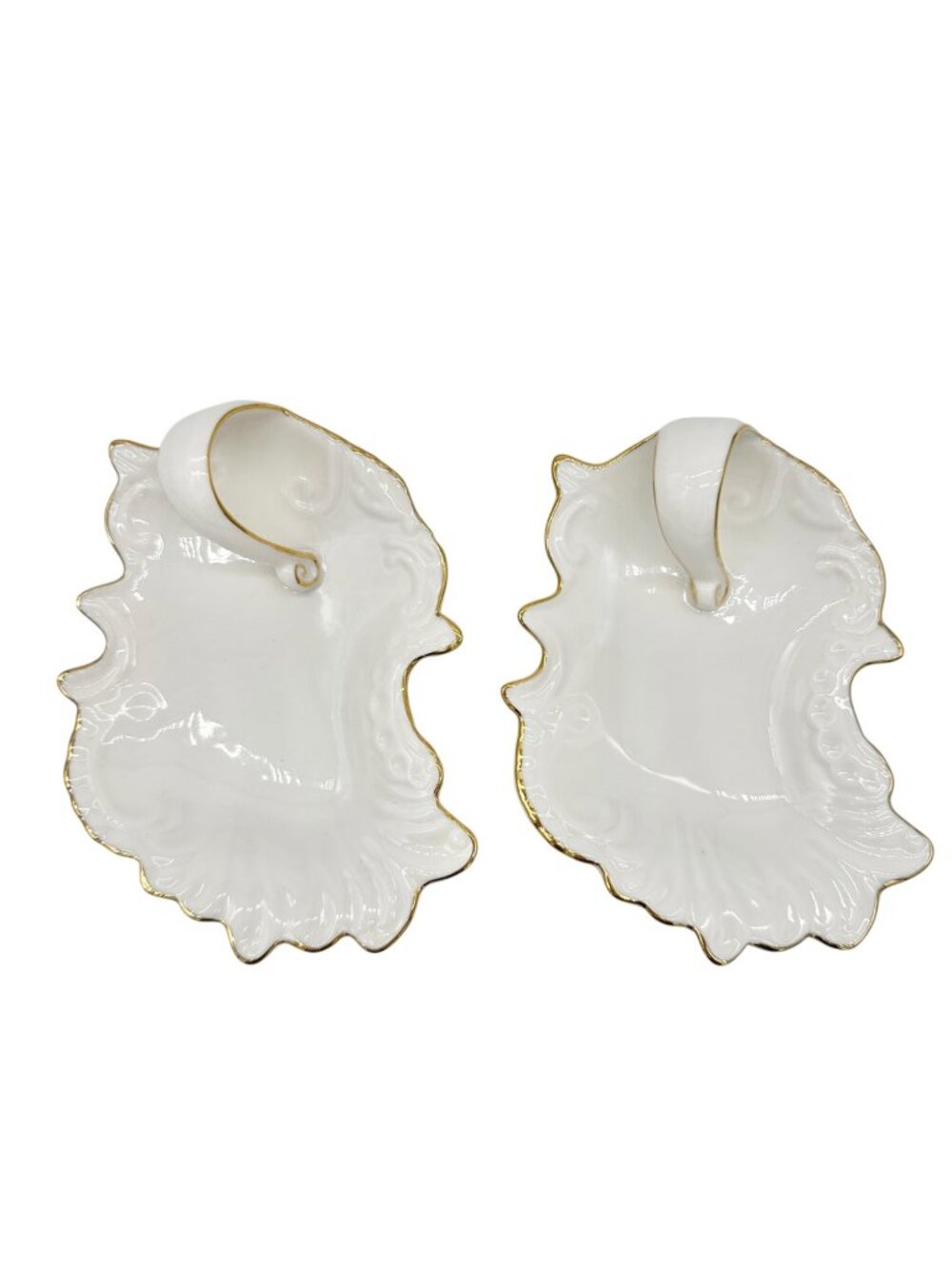 Maryland China Porcelain Dishes Gold Rim Set Of 2 DIY China Painting Home Decor